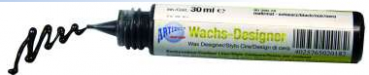 Wachs-Designer (Kerzenpen) Konturenliner matt schwarz